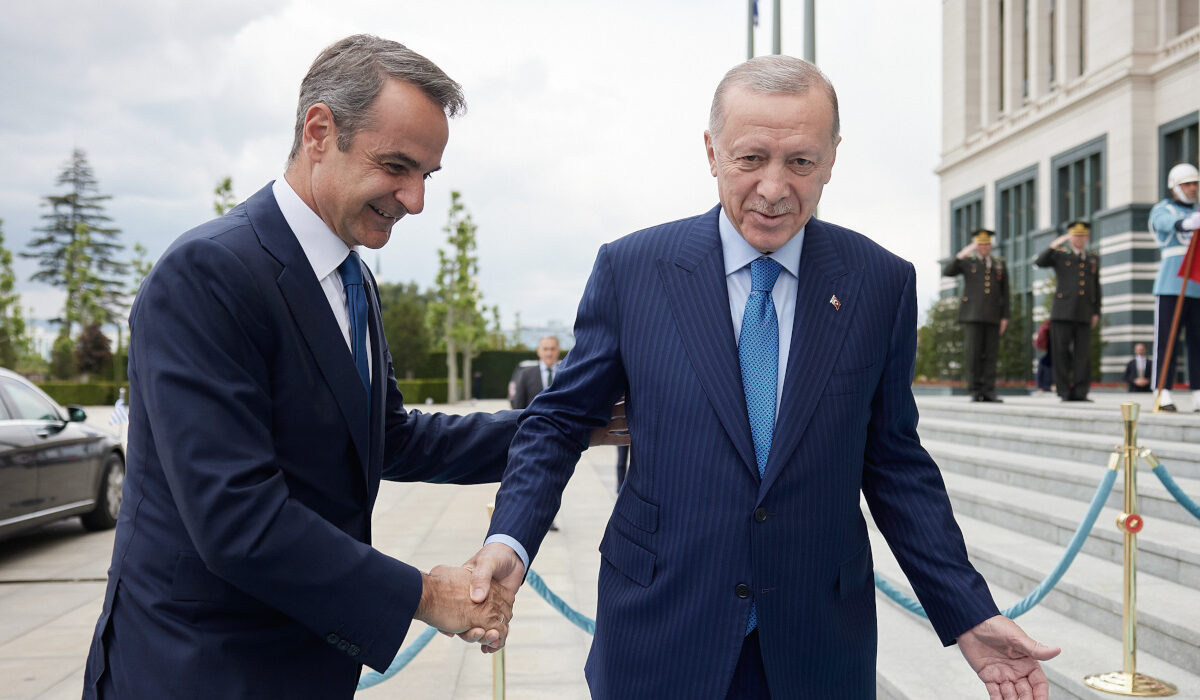 Συνάντηση Κυριάκος Μητσοτάκης Ρετζέπ Ταγίπ Ερντογάν στην Άγκυρα