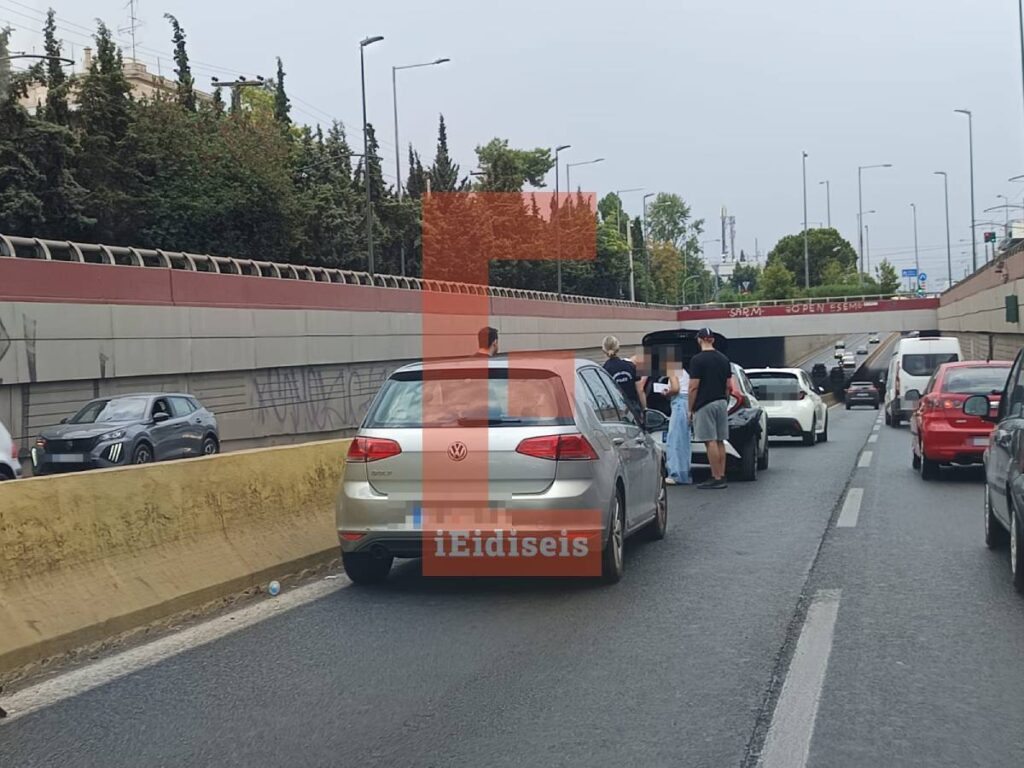 Τροχαίο ατύχημα στην Κηφισίας – Μποτιλιάρισμα στην άνοδο (Χάρτης, Εικόνες)