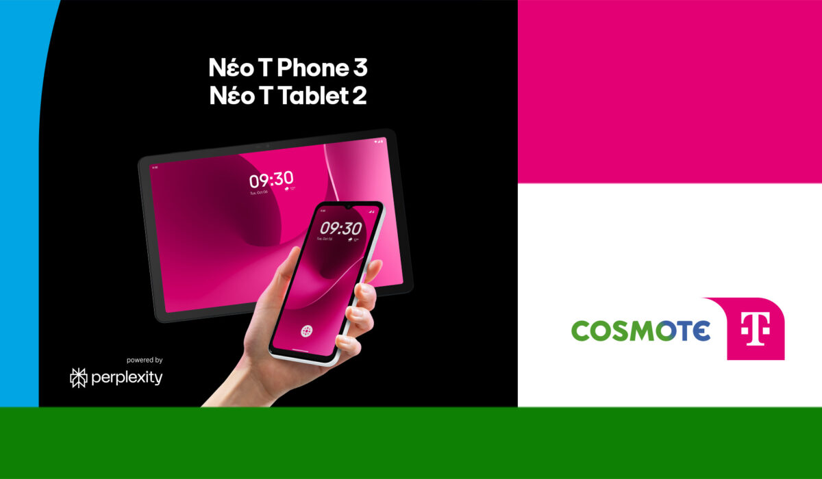 Η COSMOTE TELEKOM φέρνει για πρώτη φορά στην Ελλάδα τις ΑΙ συσκευές T Phone 3 και Τ Tablet 2