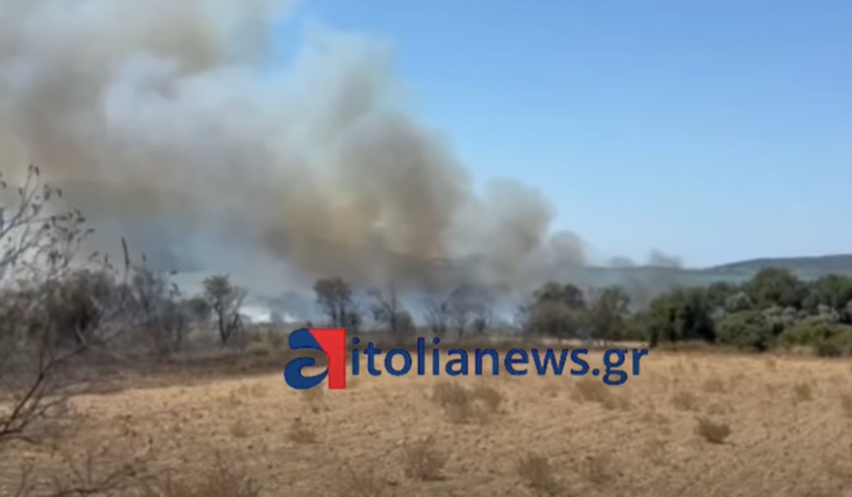 Φωτιά στη Φραξιά Βόνιτσας: Σηκώθηκαν εναέρια μέσα (βίντεο)