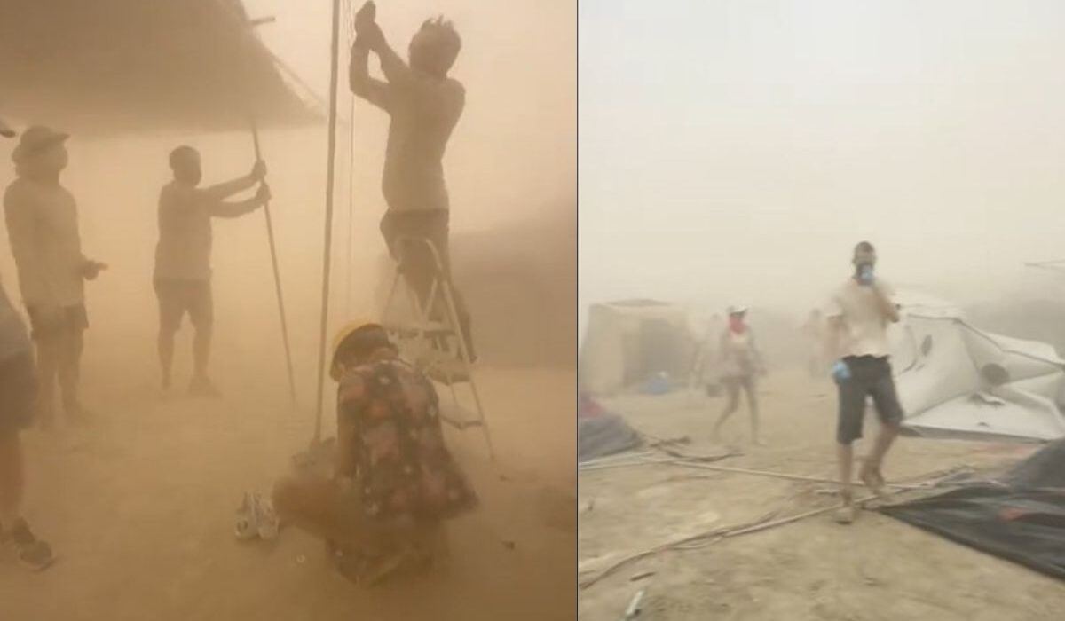 Από «desert party» σε «dust party» το Burning Man 2025: Η αμμοθύελλα σταμάτησε το φεστιβάλ (βίντεο)