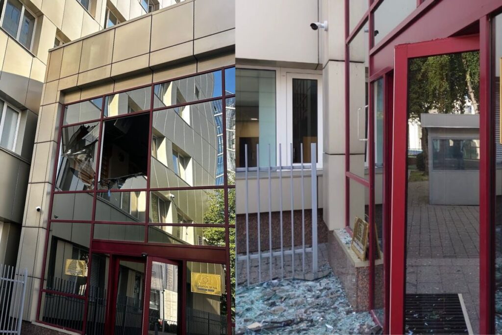 Η αλήθεια για το κτήριο της ΕΕ στο Κίεβο – Δεν βομβαρδίστηκε από τους Ρώσους, ζημιές από το ωστικό κύμα