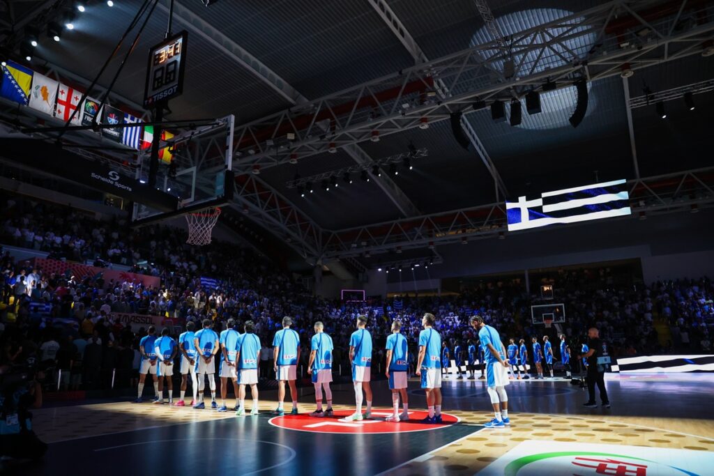 Eurobasket 2025: Ελλάδα και Κύπρος γράφουν ιστορία – Live εικόνα από τον αγώνα στη Λεμεσό