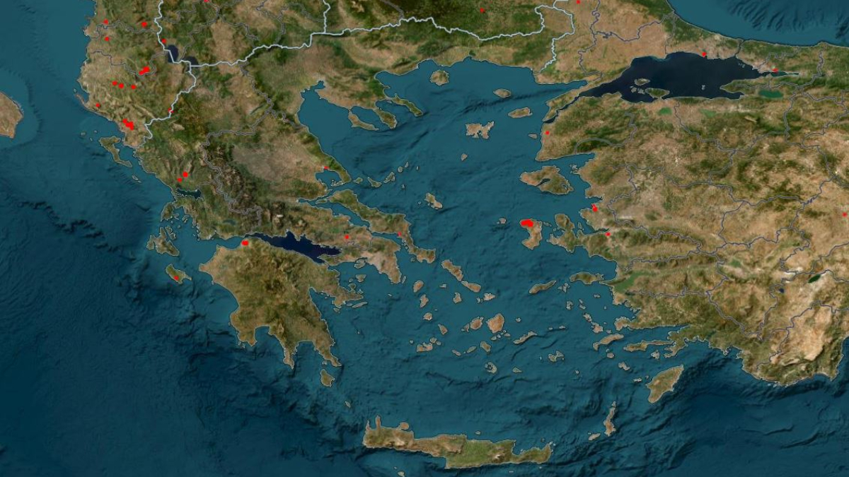 Φωτιές: Η Ελλάδα στις στάχτες - Οι χάρτες της καταστροφής σε Χίο, Ζάκυνθο, Πρέβεζα και Αχαΐα