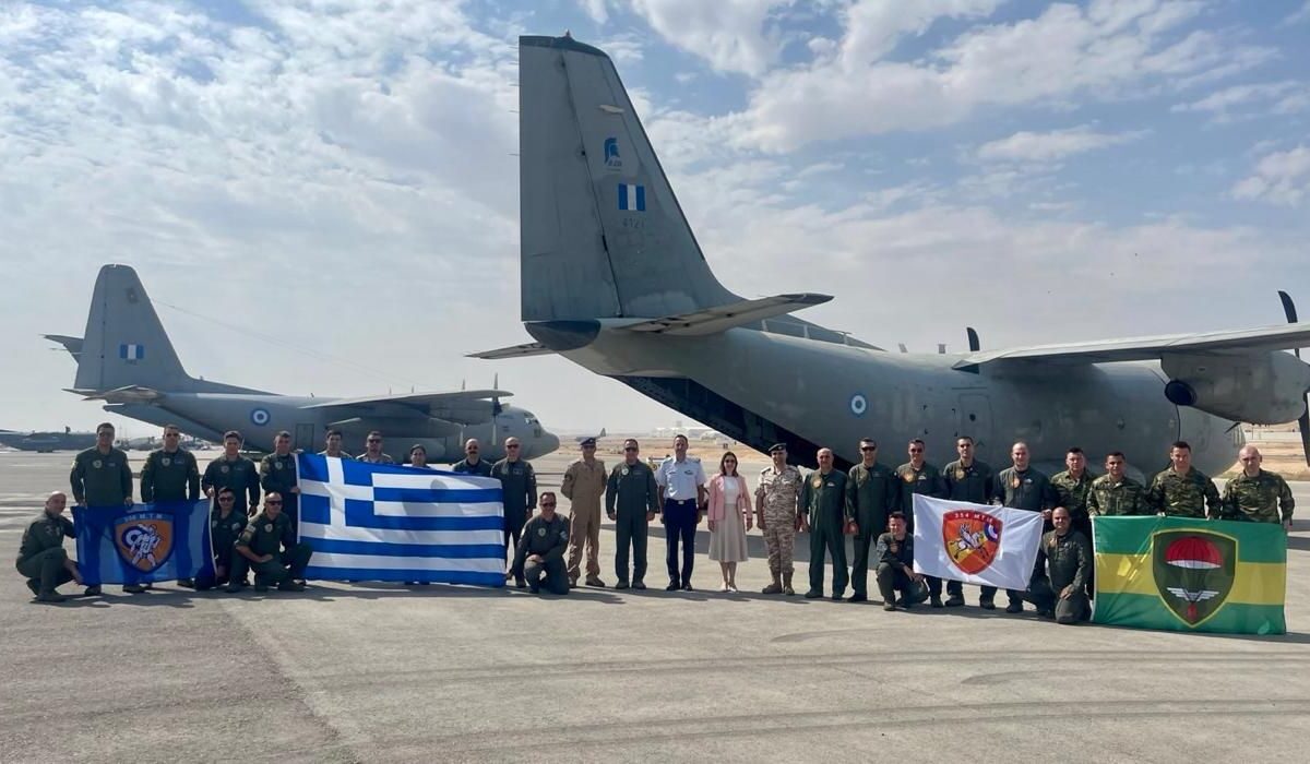 Δύο αεροσκάφη της Ελλάδας έκαναν ρίψεις 8,5 τόνων με τρόφιμα στη Γάζα