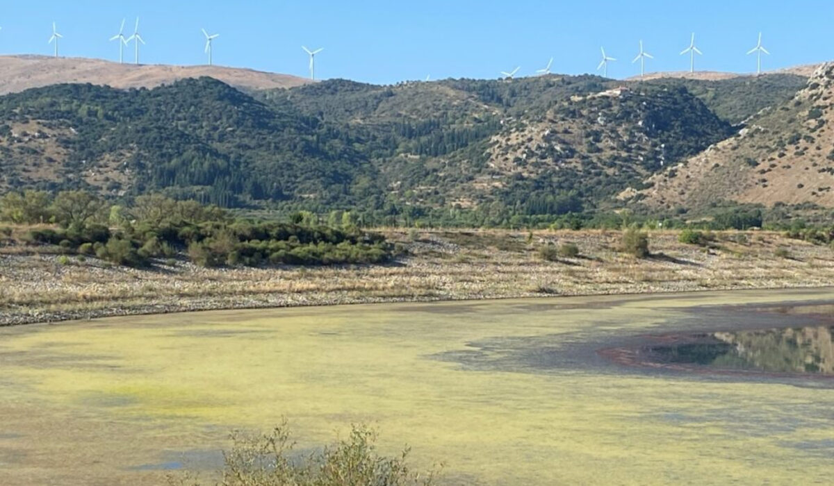 Απογοητευτικές εικόνες από τη λειψυδρία στη λίμνη Τάκα της Αρκαδίας