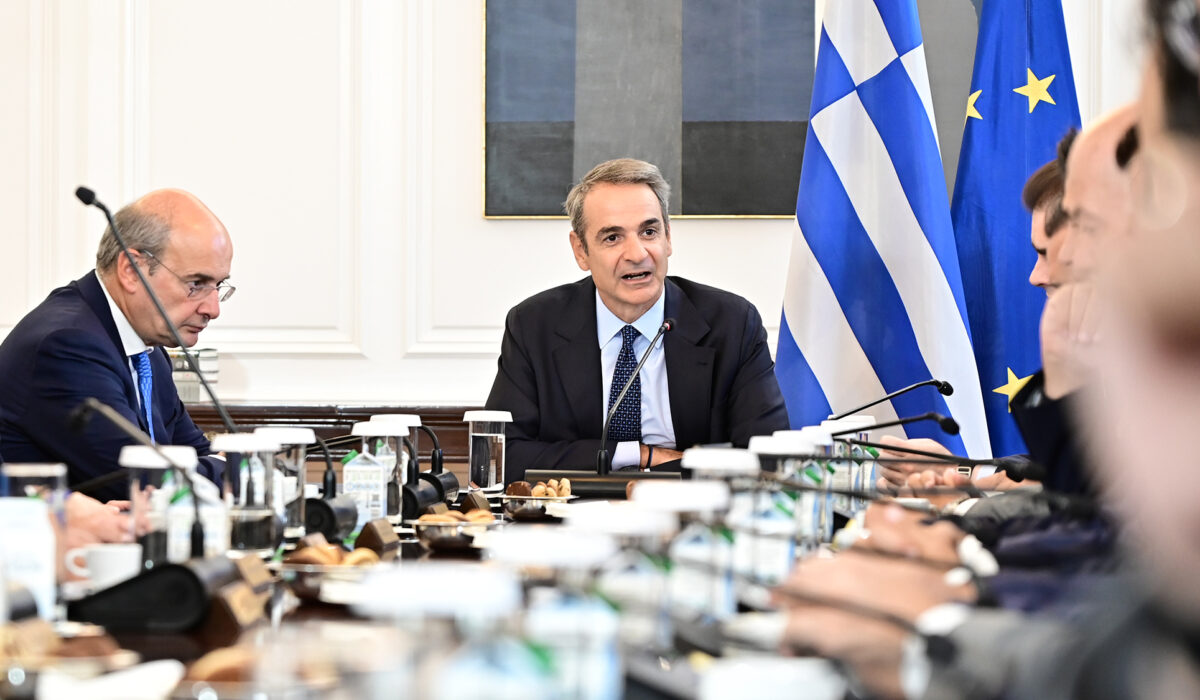 Κυριάκος Μητσοτάκης στο υπουργικό συμβούλιο