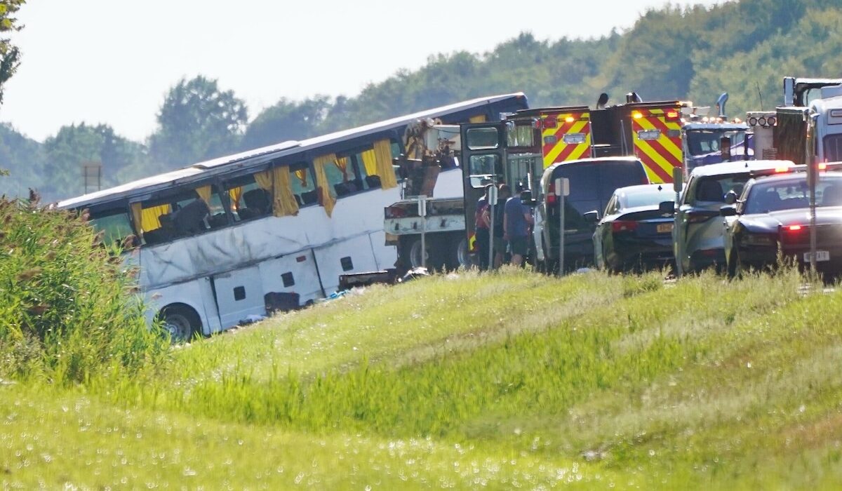 Νιαγάρας Τροχαίο Δυστύχημα Τουριστικό Λεωφορείο