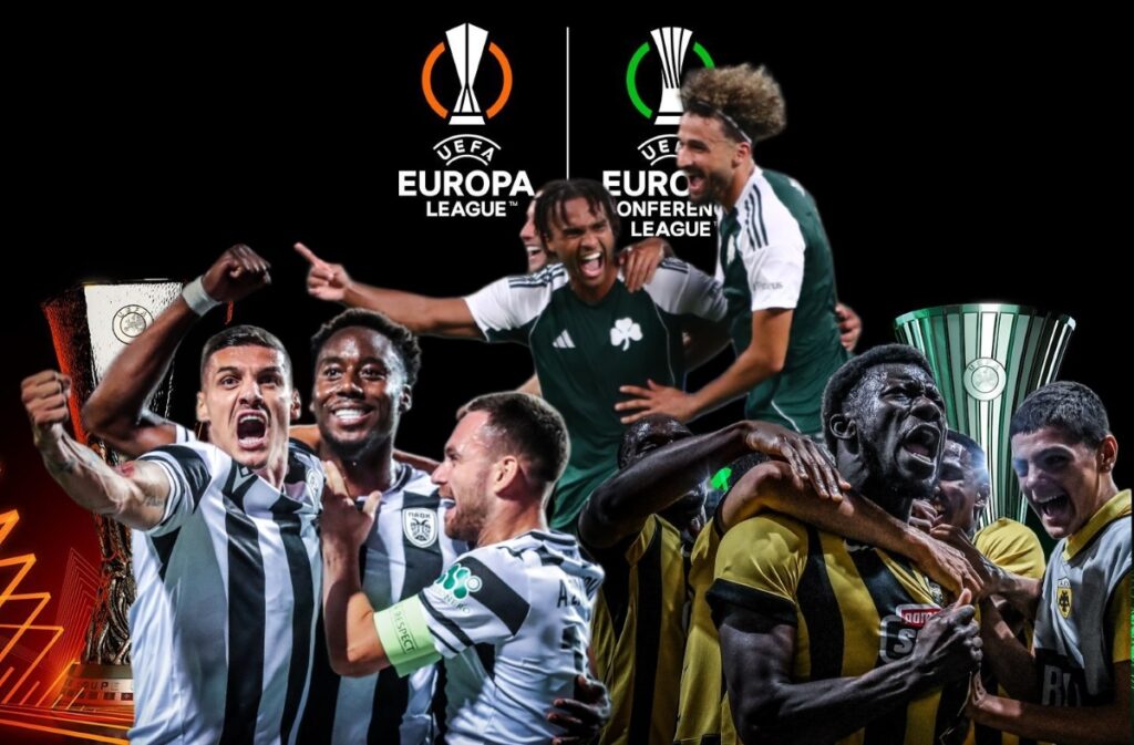 Europa League και Conference League: Βατή η κλήρωση για Παναθηναϊκό και ΑΕΚ, δύσκολη για ΠΑΟΚ