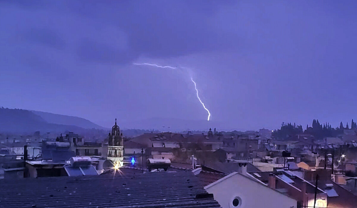 Καιρός κακοκαιρία Ελλάδα κεραυνοί