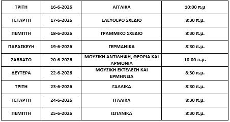 Πρόγραμμα ειδικών μαθημάτων