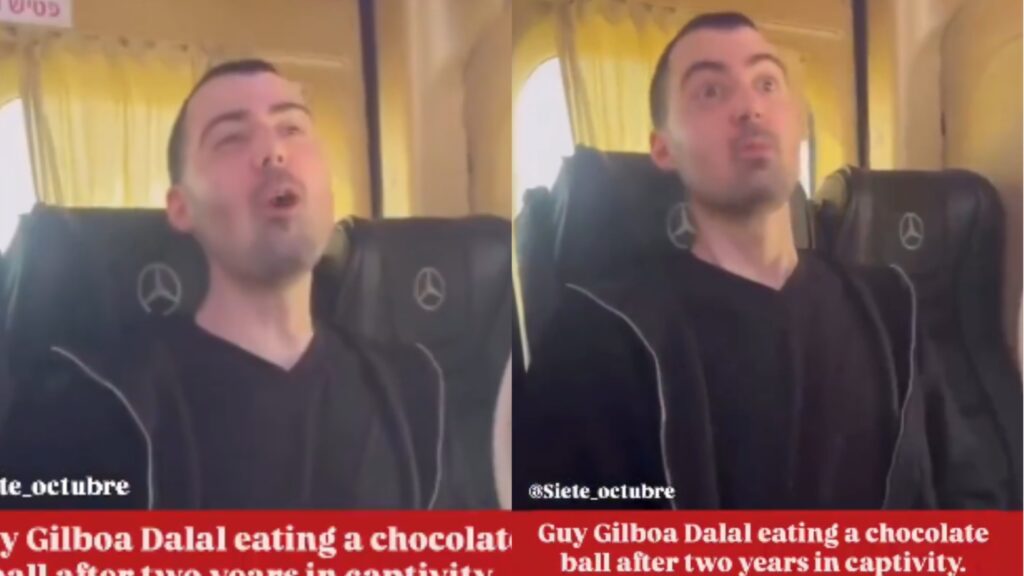 Ισραηλινός όμηρος της Χαμάς απολαμβάνει σοκολάτα μετά από δύο χρόνια – Η αντίδρασή του
