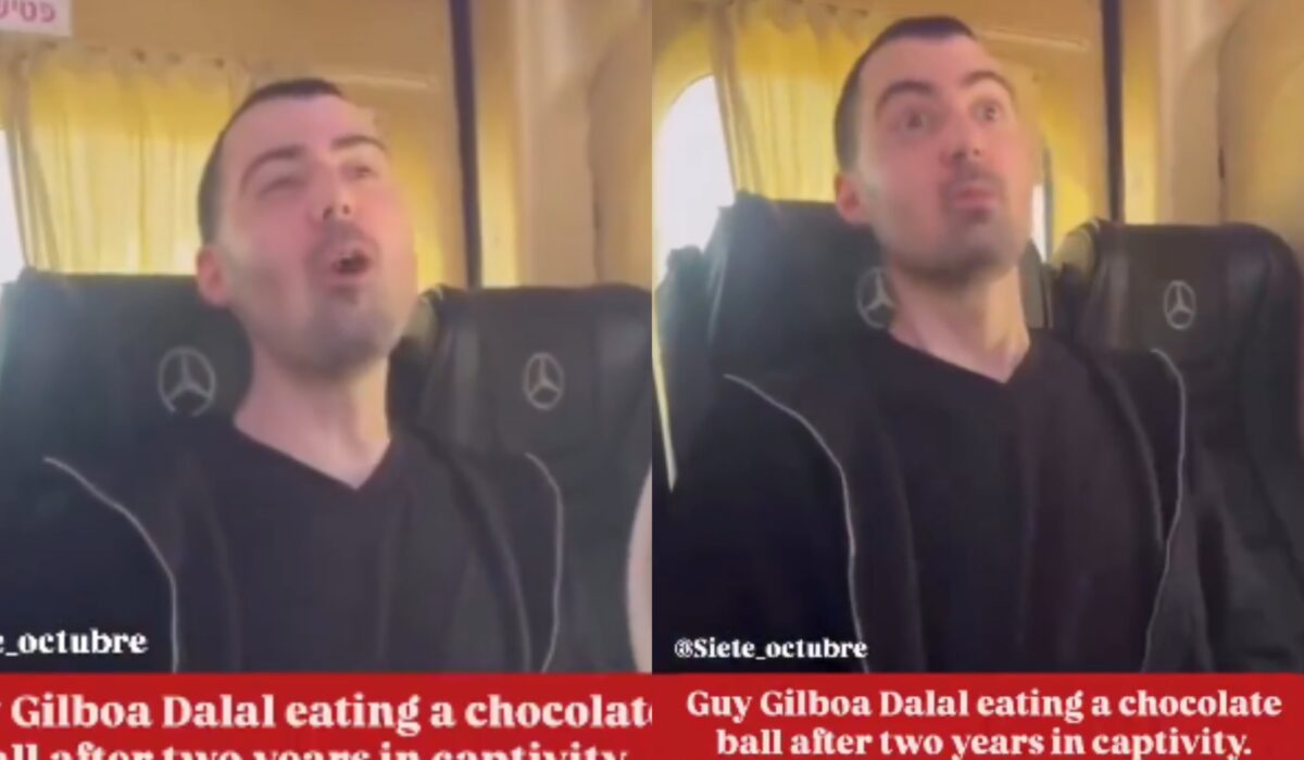 Ισραηλινός όμηρος της Χαμάς απολαμβάνει σοκολάτα μετά από δύο χρόνια – Η αντίδρασή του