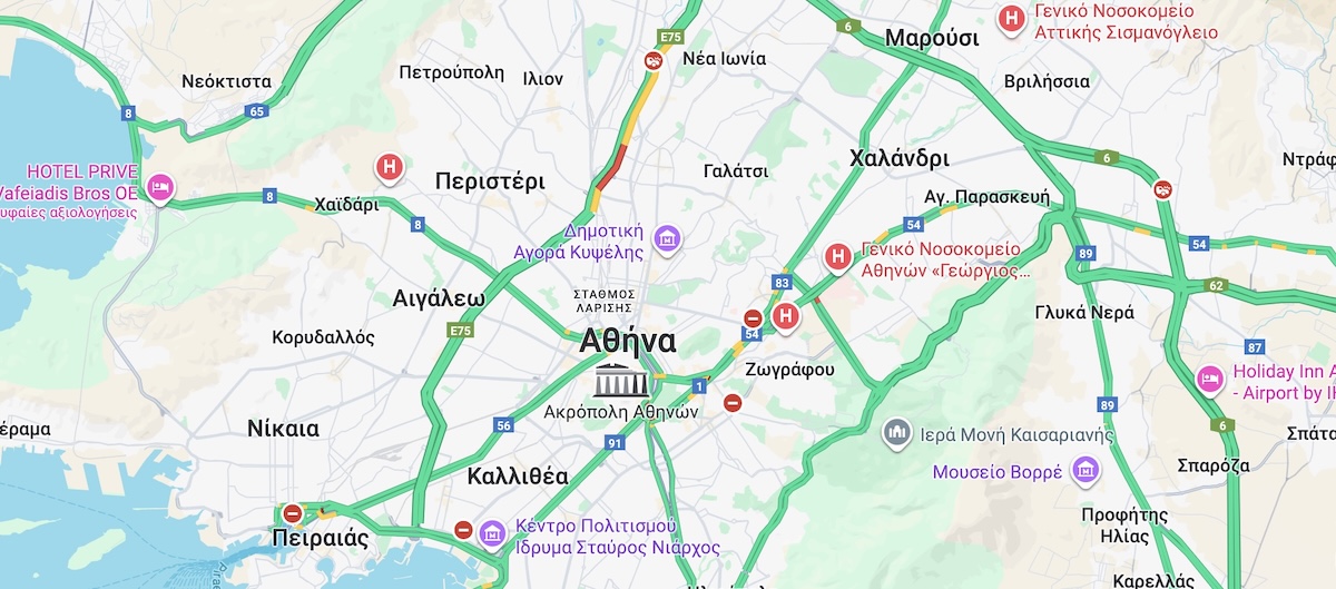 Κίνηση Στους Δρόμους 5 Οκτωβρίου 2025