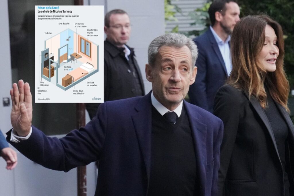 «Ο Σαρκοζί είναι εδώ»: Από το Μέγαρο των Ηλυσίων στη «La Santé» – Οι πρώτες ώρες στη φυλακή