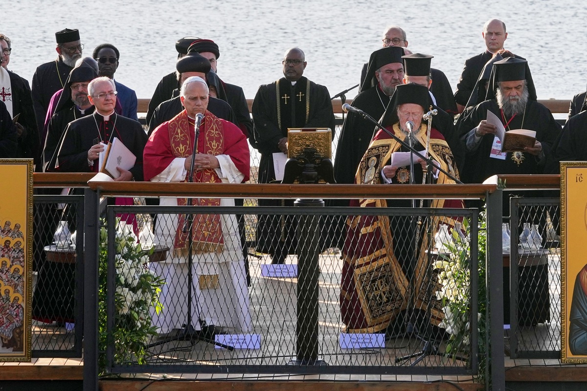 Πάπας Λέων και Βαρθολομαίος: Ιστορική στιγμή στη Βιθυνία – Η ανάγνωση του «Πιστεύω» (Βίντεο)
