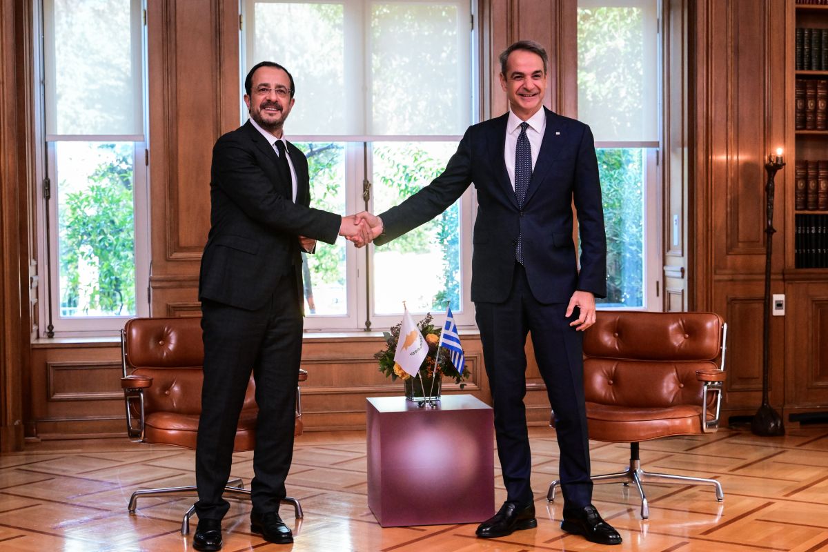 Κυριάκος Μητσοτάκης και Νίκος Χριστοδουλίδης