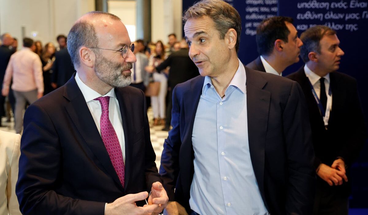 ΚΥΡΙΑΚΟΣ ΜΗΤΣΟΤΑΚΗΣ ΜΑΝΦΡΕΝΤ ΒΕΜΠΕΡ MANFRED WEBER