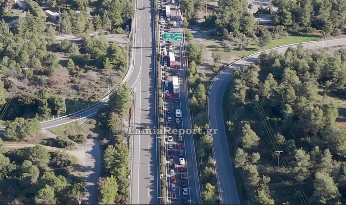Κίνηση Εθνική Οδός Λαμία Αθήνα 28 Δεκεμβρίου 2025