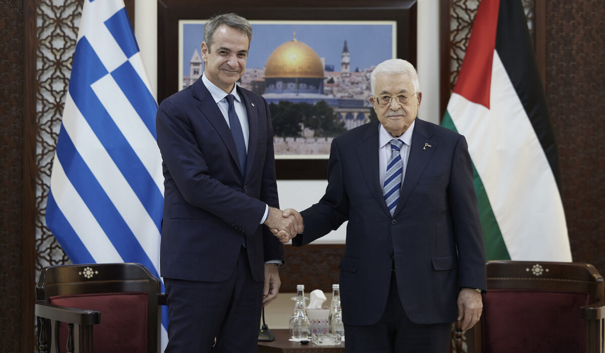 Κυριάκος Μητσοτάκης Μαχμούντ Αμπάς