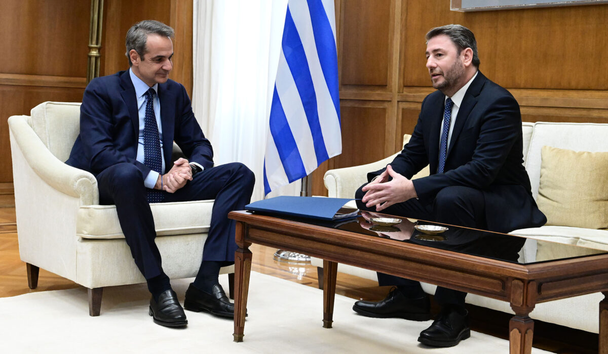 Κυριάκος Μητσοτάκης Νίκος Ανδρουλάκης