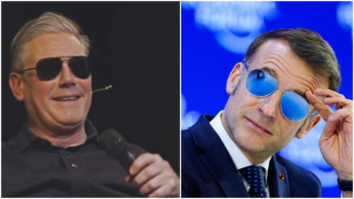 Ο Στάρμερ τρολάρει τον Μακρόν - Φόρεσε γυαλιά aviator και άρχισε τα… γαλλικά (βίντεο)