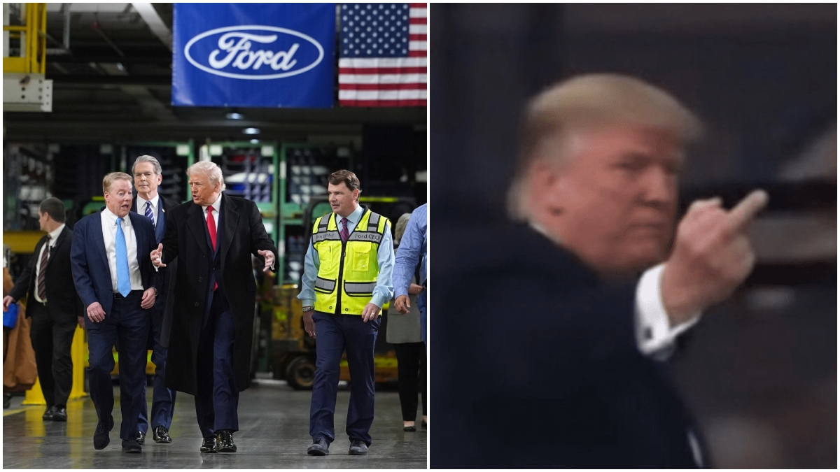 Και μεσαίο δάχτυλο από τον Τραμπ και διαθεσιμότητα – Μπελάδες για τον εργάτη της Ford