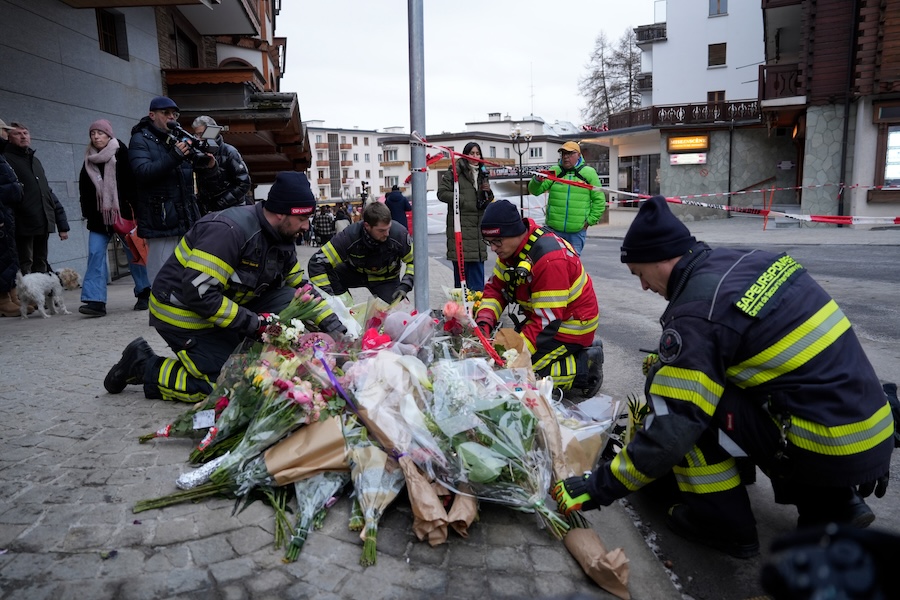 Κραν Μοντανά Ελβετία Μπαρ Φωτιά Πυρκαγιά