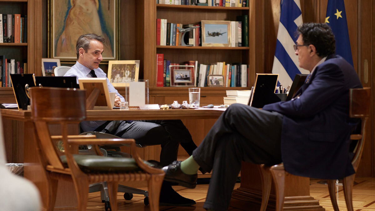 Κυριάκος Μητσοτάκης Αλέξης Παπαχελάς