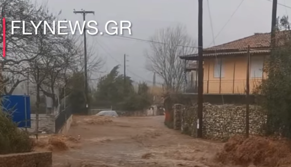 Η Λακωνία ξανά στο έλεος της κακοκαιρίας – Μεγάλες καταστροφές στην περιοχή της Σπάρτης