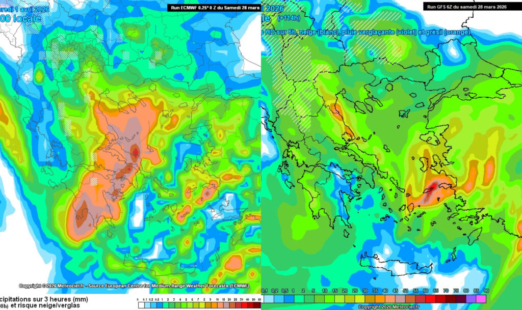Σφοδρή κακοκαιρία την Πρωταπριλιά με ισχυρές καταιγίδες: Ποιες περιοχές θα χτυπήσει – Τα δύο σενάρια