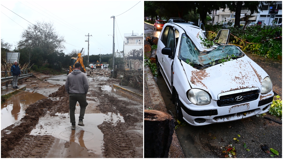 Κακοκαιρία: Σοβαρά προβλήματα στην Αττική – Πλημμύρες, ξεριζωμένα δέντρα και εγκλωβισμοί