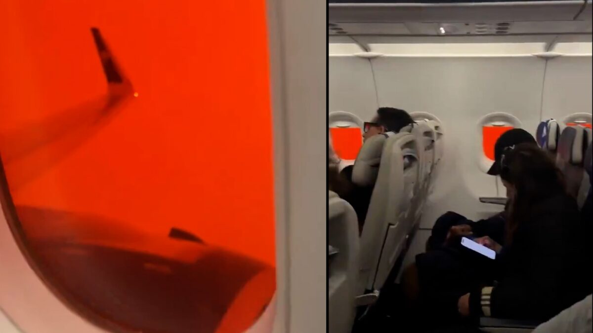 Πτήση προς την… κόλαση: Ο κόκκινος ουρανός της Κρήτης μέσα από αεροπλάνο – Απίστευτο βίντεο