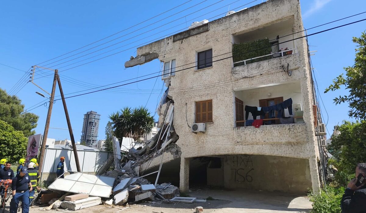 Κύπρος Λεμεσός Κατάρρευση Πολυκατοικίας