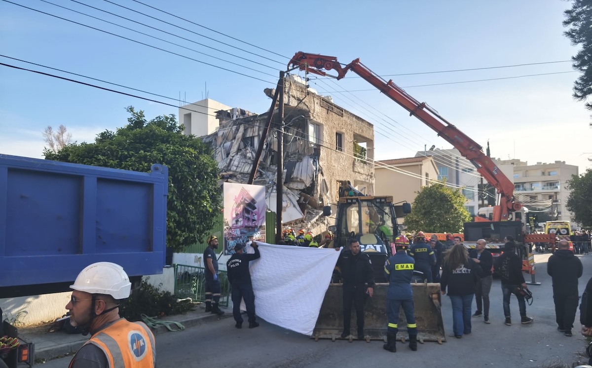 Κύπρος Λεμεσός Κατάρρευση Πολυκατοικίας