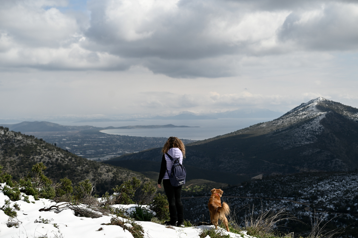 Κλιματική Αλλαγή Χιόνι Βουνό