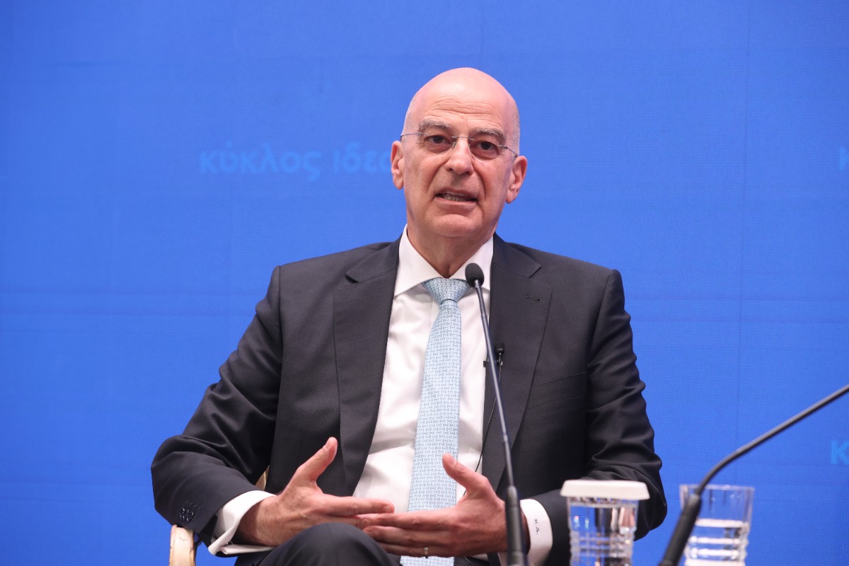 Ο Νίκος Δένδιας στο συνέδριο που διοργάνωσε ο Κύκλος Ιδεών σε συνεργασία με το Οικονομικό Φόρουμ των Δελφών.