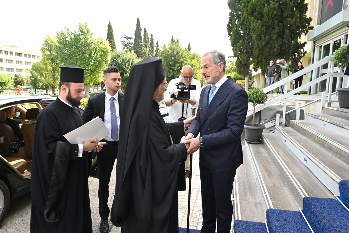 ΕΡΤ: Επίσκεψη ιστορικής σημασίας του Οικουμενικού Πατριάρχη Βαρθολομαίου - Εγκαινίασε το ERT COSMOS