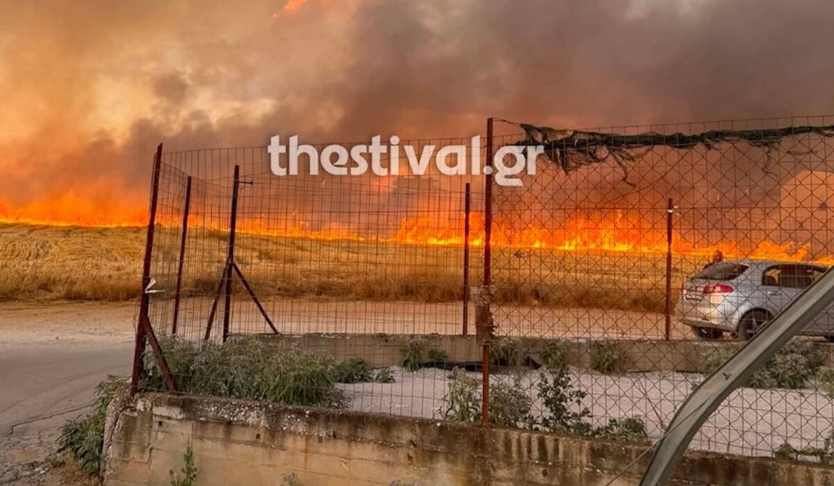 Φωτιά Θεσσαλονίκη Ωραιόκαστρο